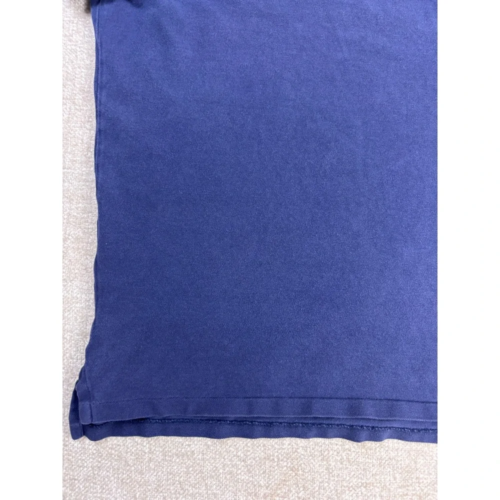 Polo Ralph Lauren Mens XXL Navy Blue Short Sleeve Pique Polo Shirt Red Pony Logo